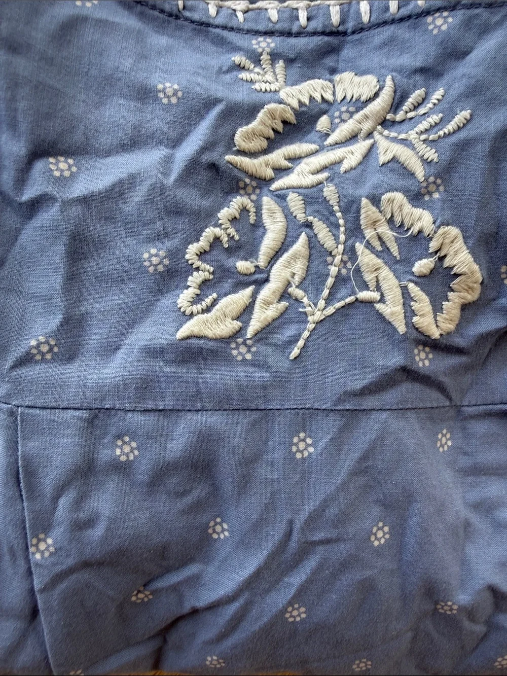 Apolina 5-7 Light Blue Embroidered Dress with Cream Trim💙👀
